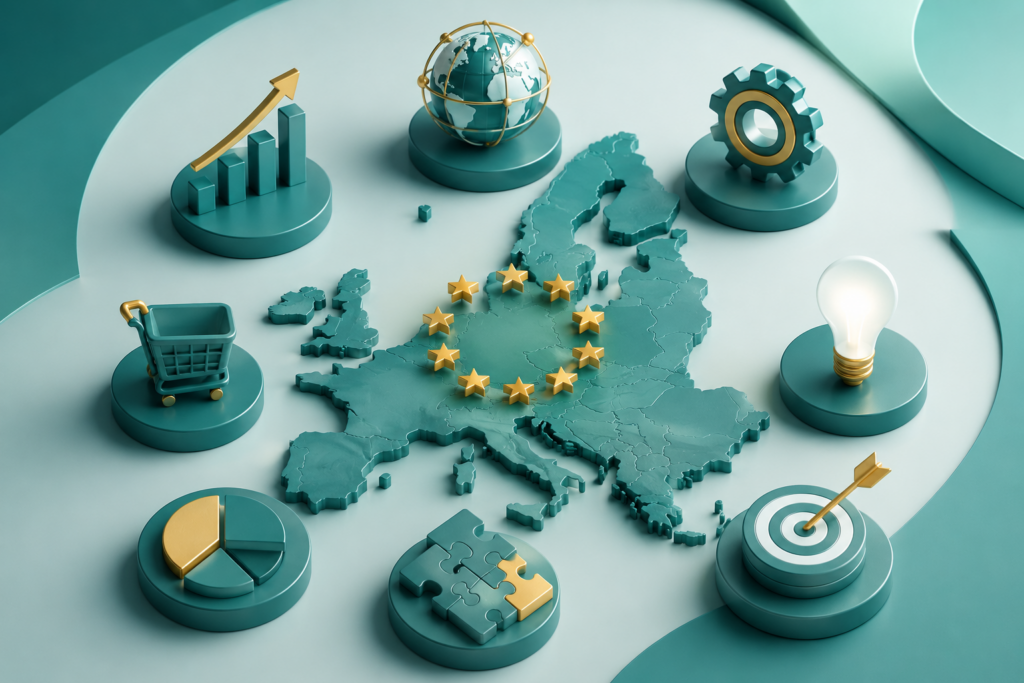 Revenue per employee and productivity trends in Europe